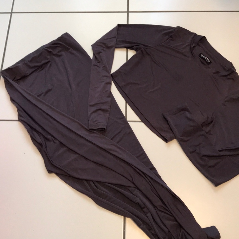 two piece set with skirt